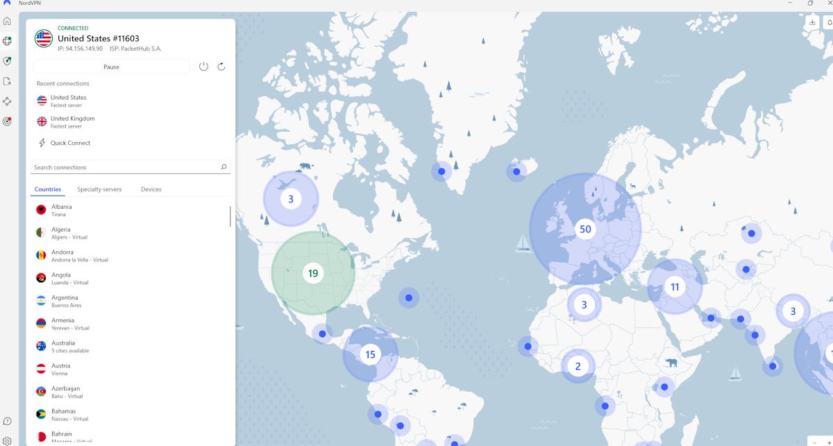 USA Server NordVPN